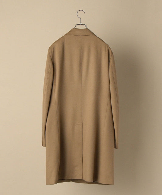 SD: ウール カシミヤ ソリッド チェスターコート