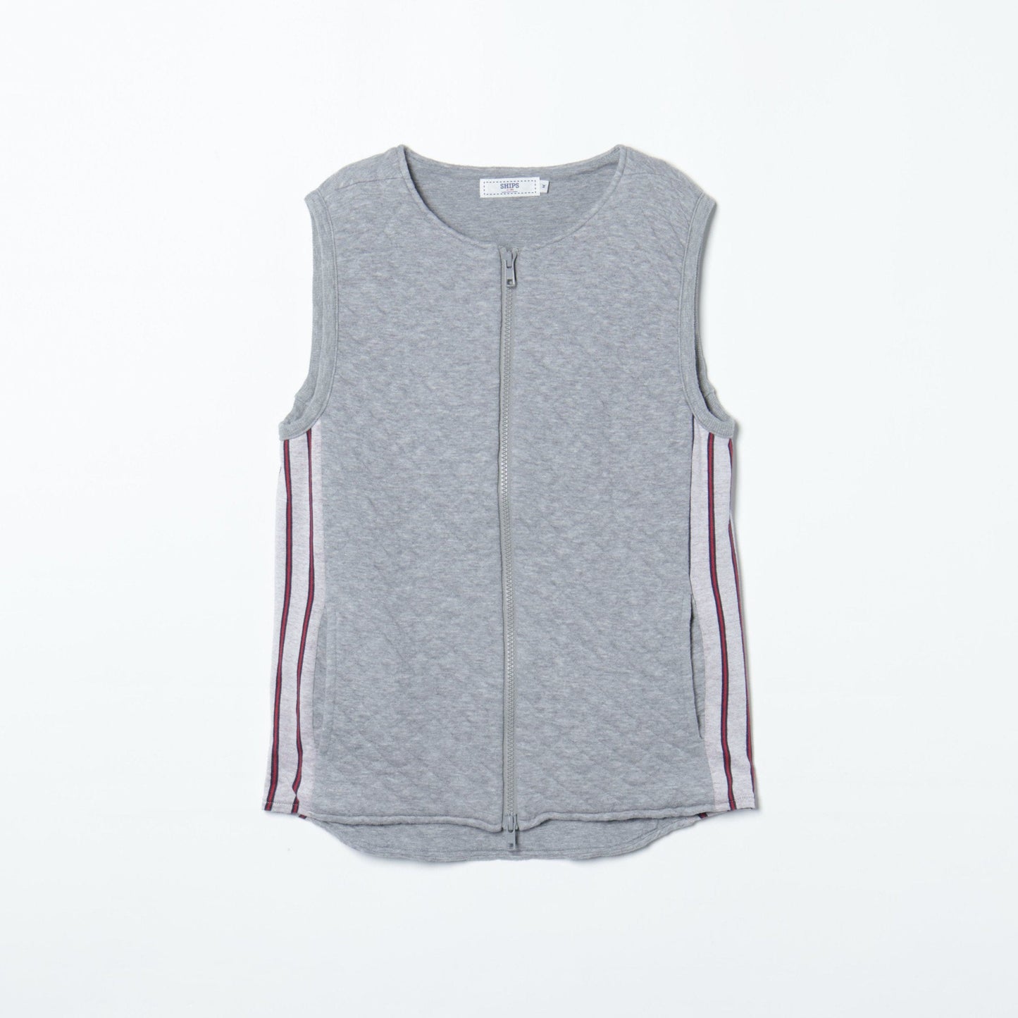 QUILT C/N ZIP VEST