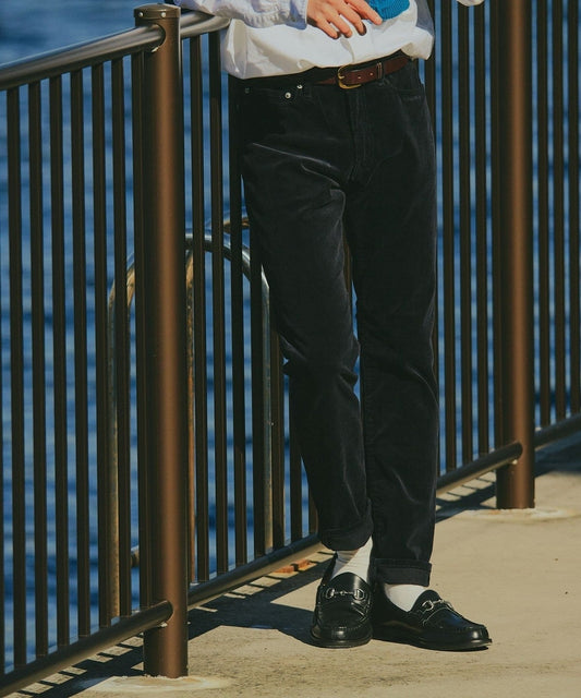 SHIPS: KAKEGAWA コーデュロイ 5ポケット スリム パンツ