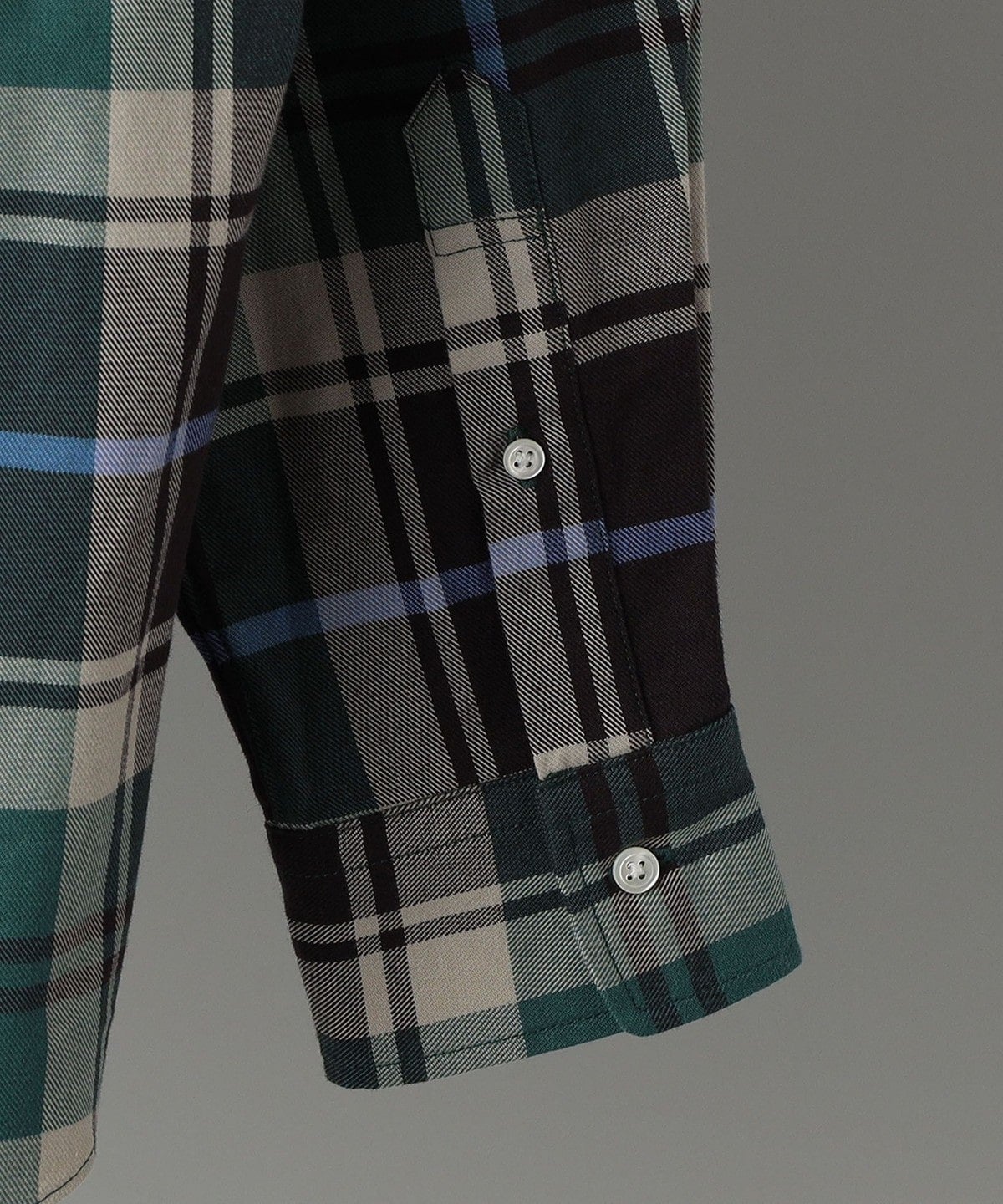 SHIPS: 綿ビエラ ビッグチェック レギュラーカラーシャツ