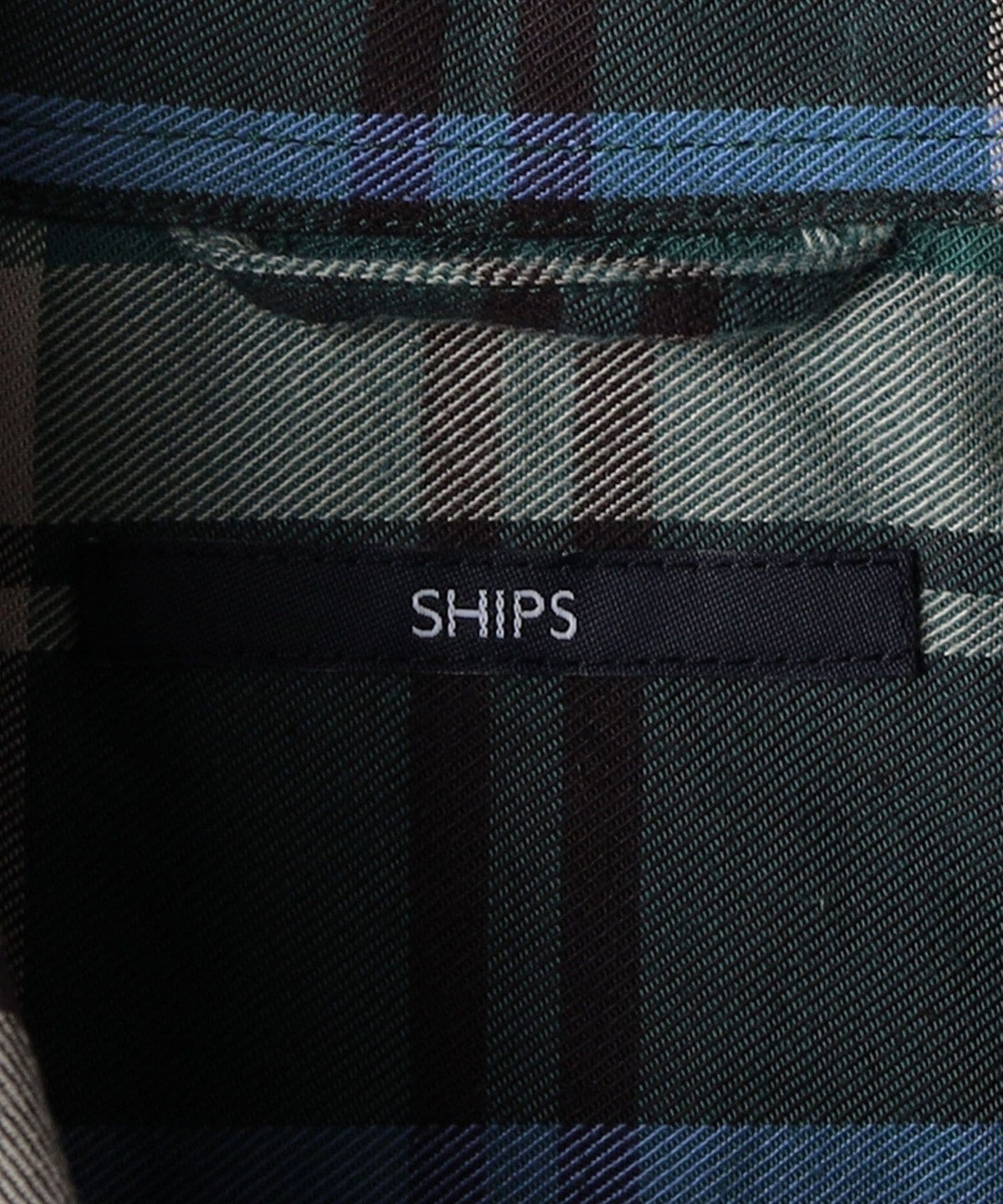 SHIPS: 綿ビエラ ビッグチェック レギュラーカラーシャツ