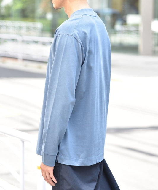 【WEB限定】SHIPS: 形態安定 防シワ加工 テレワーク ビズ Tシャツ (ロンT) 21FW