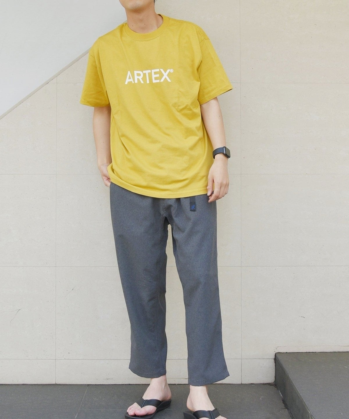 【SHIPS any別注】ARTEX: 【ユニセックス】プリント ロゴ 半袖 Tシャツ