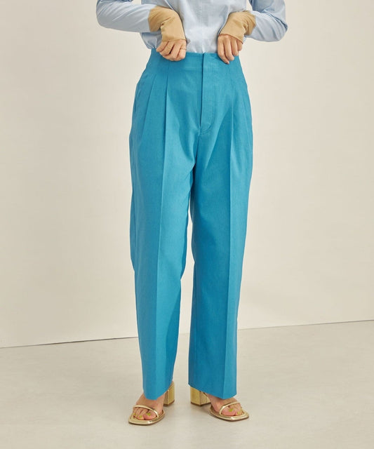 〈手洗い可能〉ドライ オックス ウエスト タック パンツ