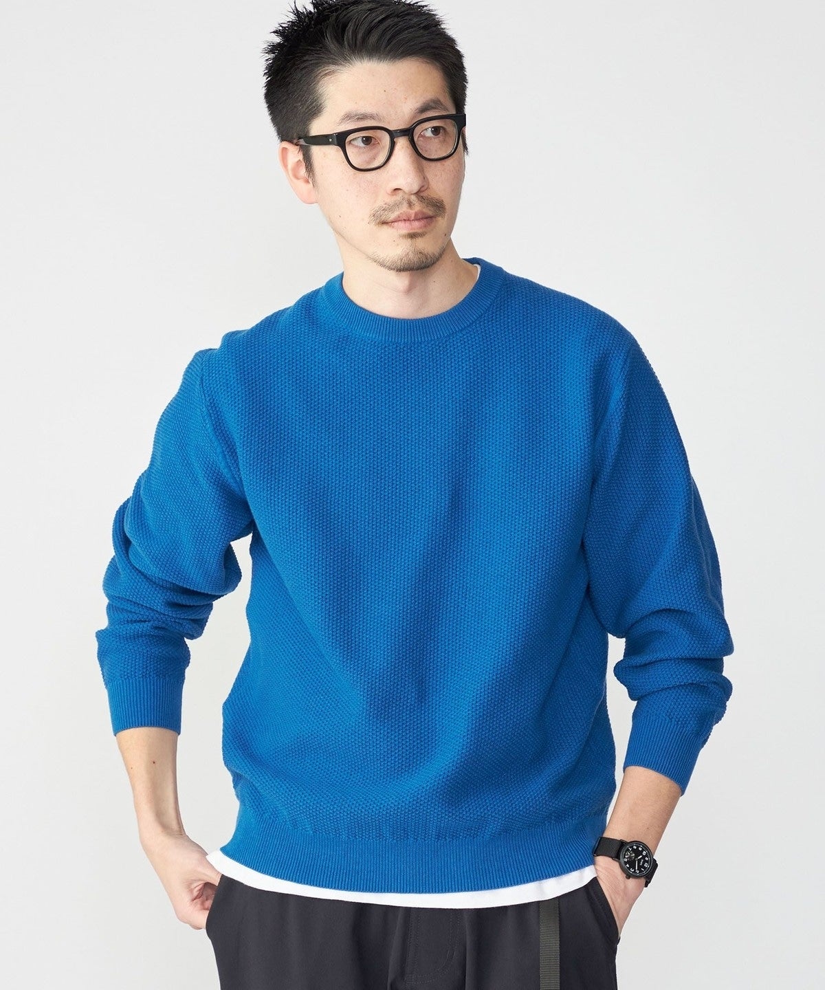 SHIPS: 〈洗濯機可能〉SOLOTEX(R) 7ゲージ コットン ピケ クルーネック