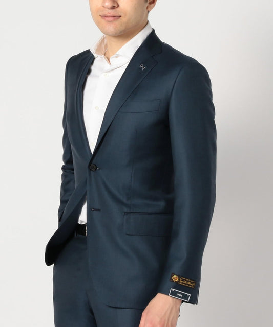 SD: 【ハンドライン】 ”LORO PIANA ウール&シルク” 2つボタン ノープリーツ スーツ