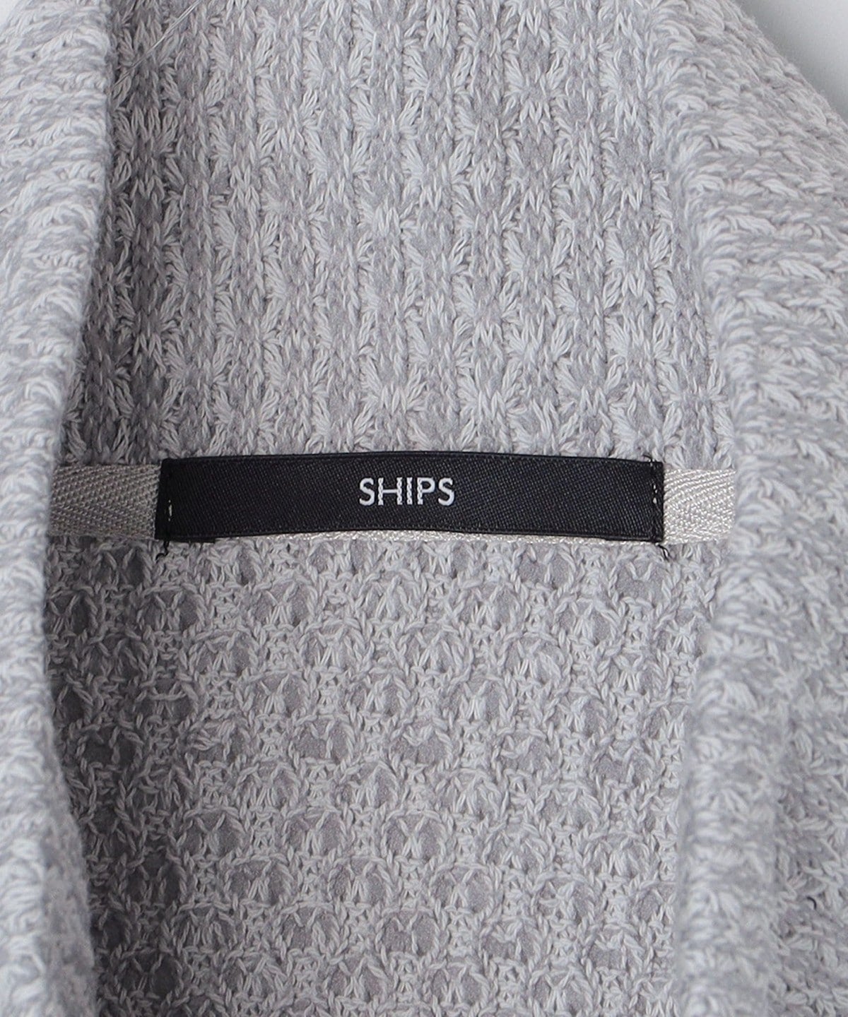 SHIPS: 〈手洗い可能〉コットン ローゲージ ドライバーズ ジップ ニット カーディガン