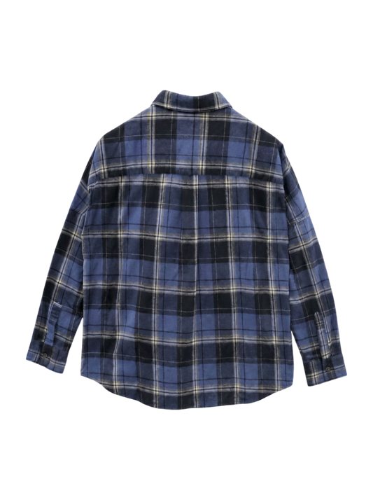 SHIPS:COTTON NEL SHIRT(CHK)