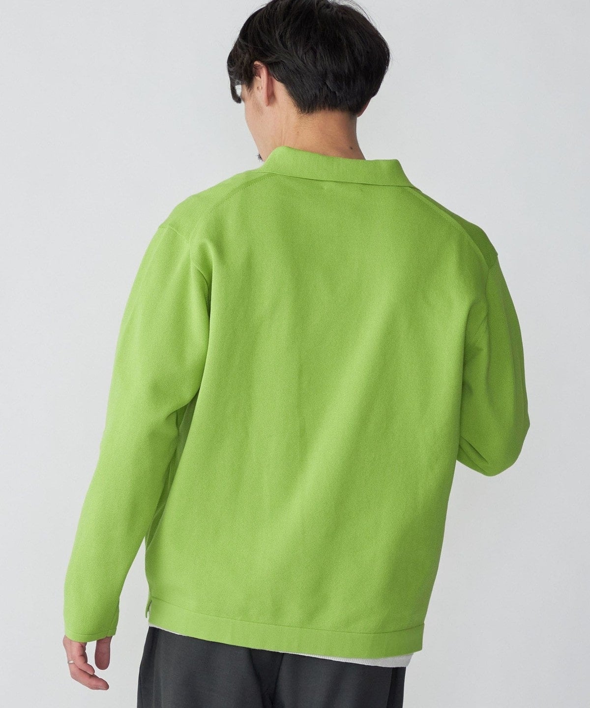 SHIPS:〈手洗い可能〉14ゲージ TEXBRID(R) ミラノリブ スキッパー ポロシャツ
