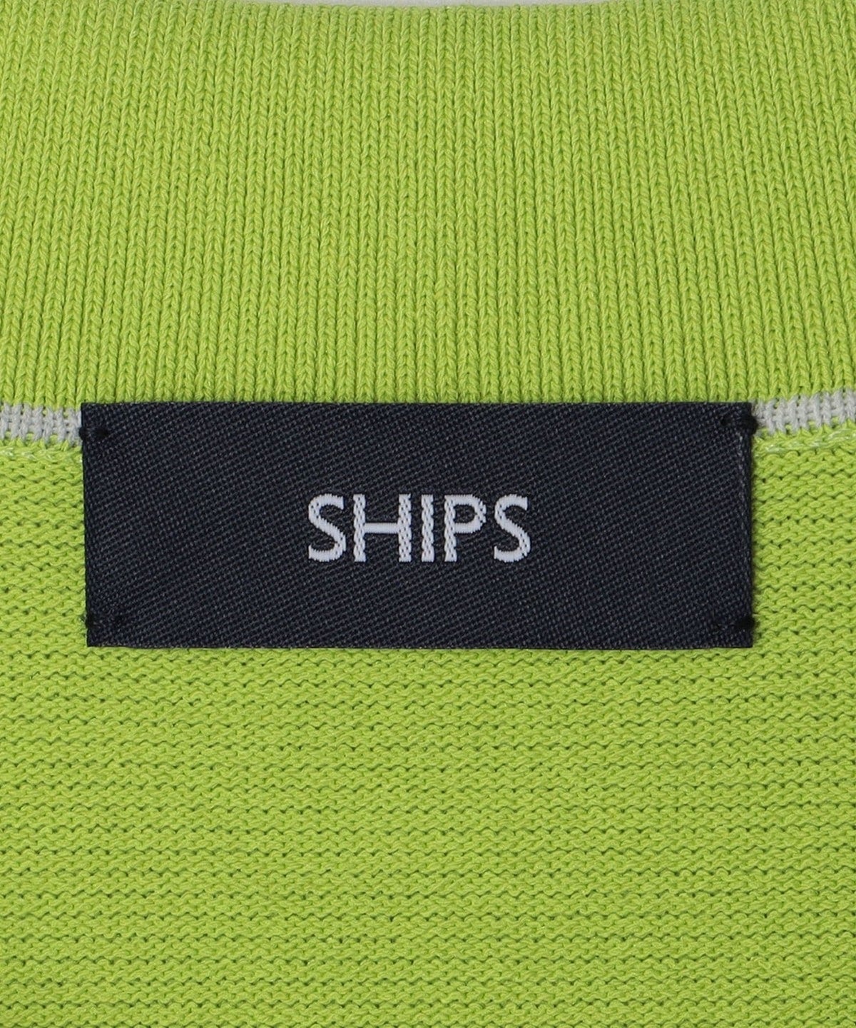 SHIPS:〈手洗い可能〉14ゲージ TEXBRID(R) ミラノリブ スキッパー ポロシャツ