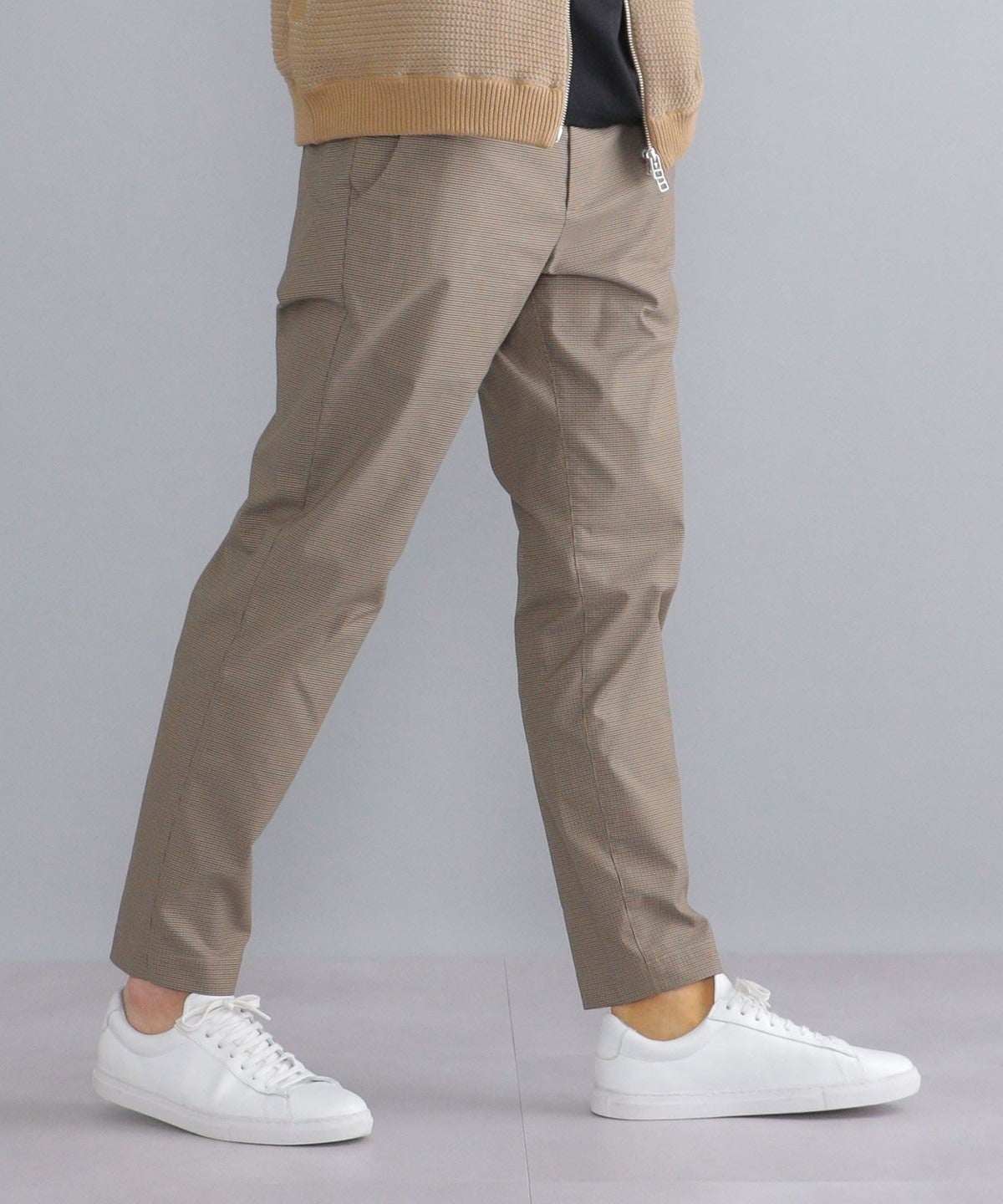 SHIPS:〈撥水〉Primeflex(R) チェックパターン ハイブリッド イージーパンツ