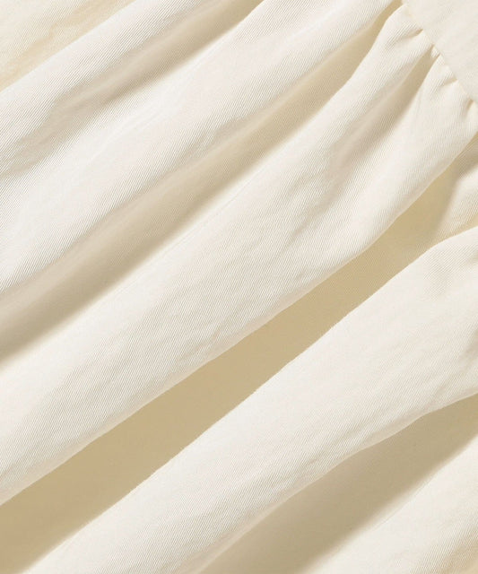 〈手洗い可能〉綿 ナイロン バック リボン ブラウス