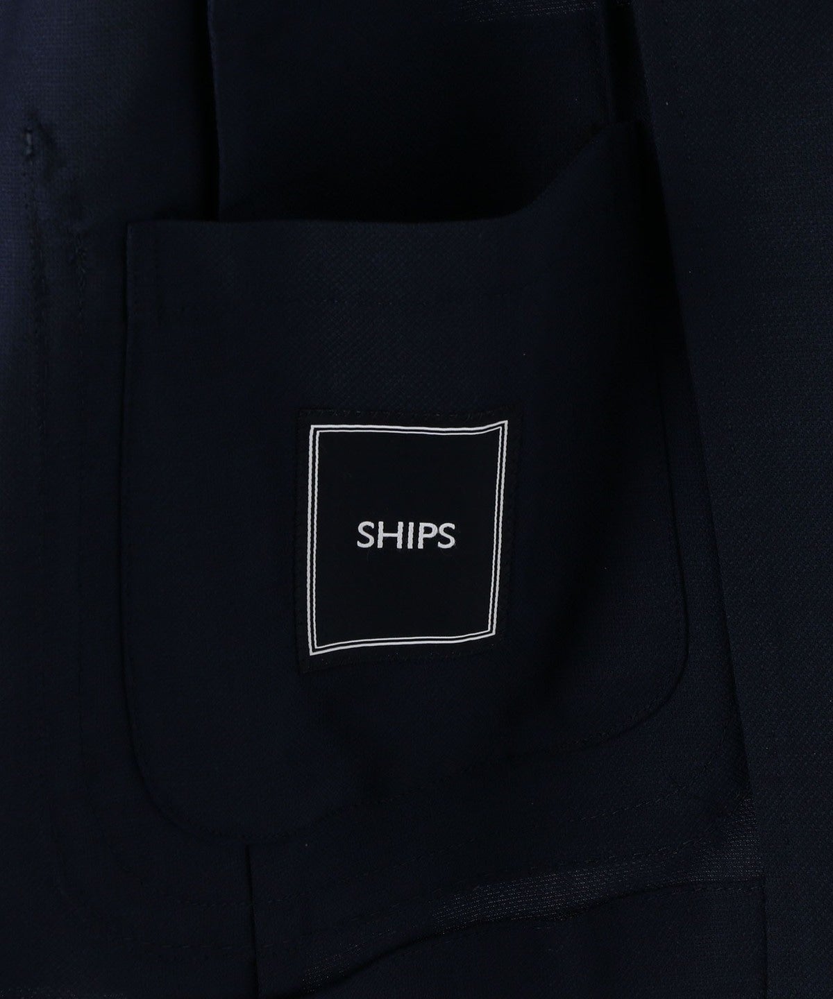 SHIPS:洗濯機洗い可能 ウールミックス ネイビー ジャケット