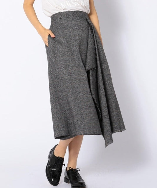 Khaju:グレンチェックラップスカート