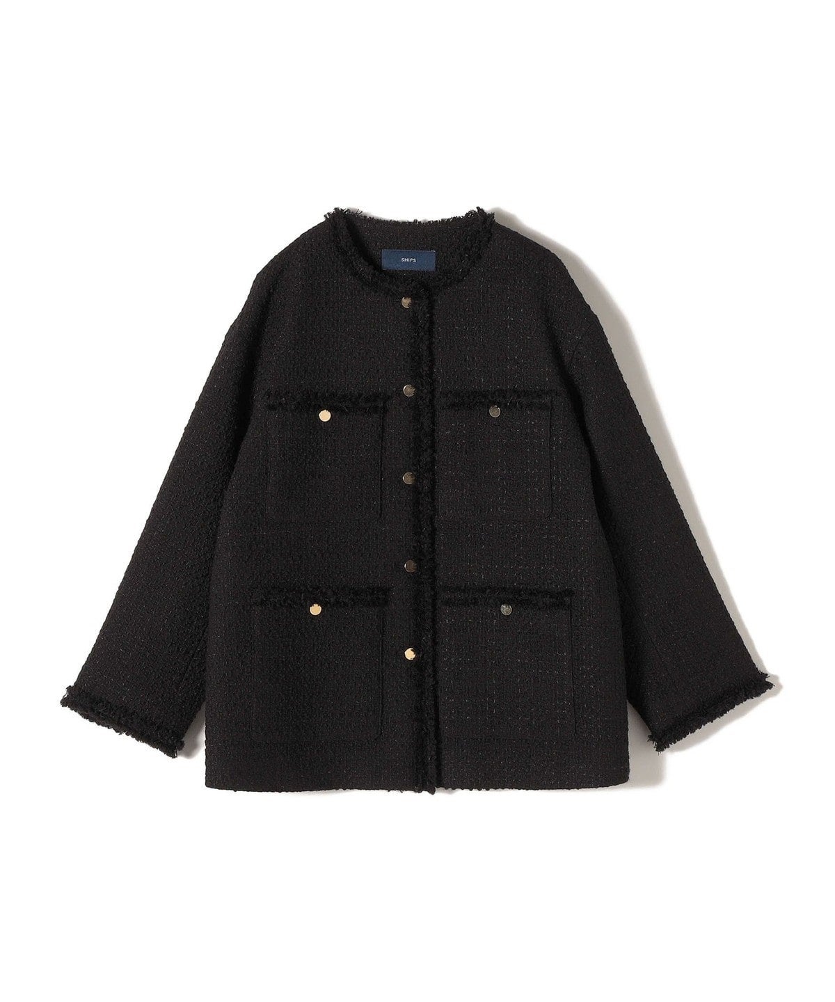GIOLICA ツイードジャケット / 36 / ブラック | SHIPS CYCLE MARKET