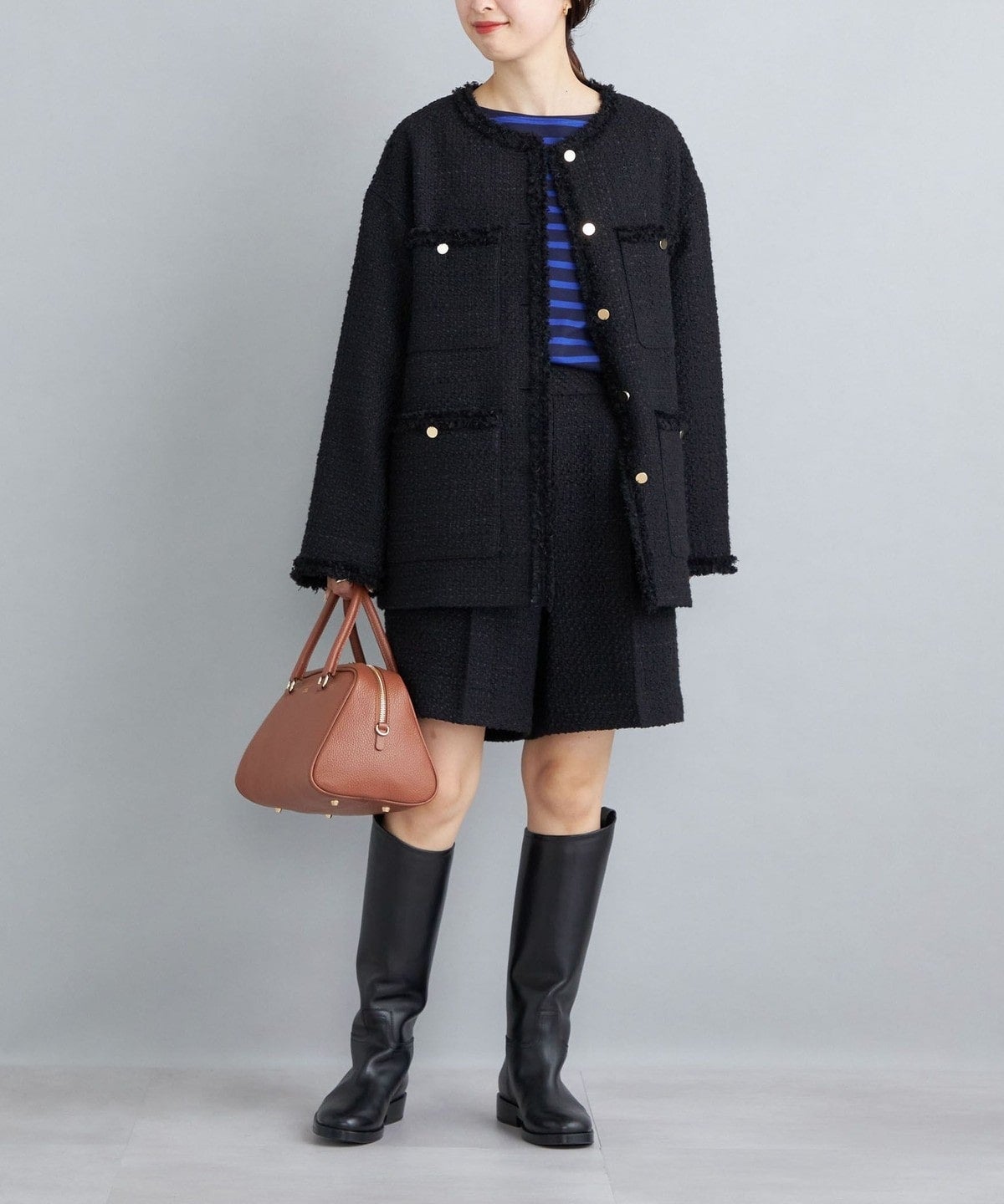 GIOLICA ツイードジャケット
