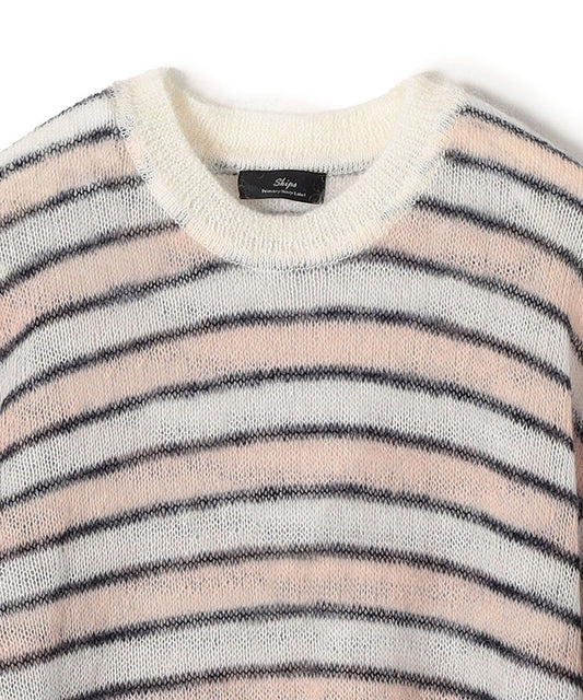 SHIPS Primary Navy Label:モヘヤニット