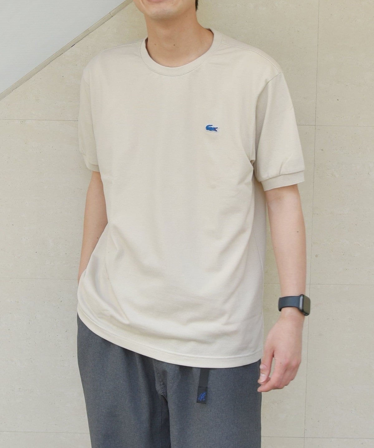 【SHIPS any別注】LACOSTE: PIQUE クルーネック Tシャツ