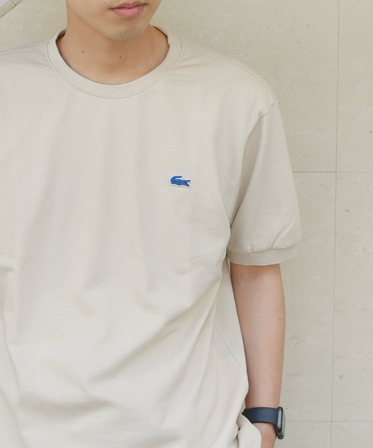 【SHIPS any別注】LACOSTE: PIQUE クルーネック Tシャツ