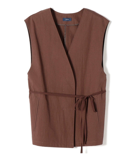 〈手洗い可能〉フロントボタンベスト