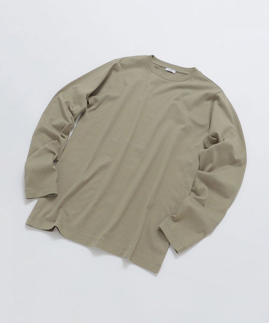 SHIPS: 抗菌・防臭 NANO-FINE(R) ハイゲージ クルーネック Tシャツ (ロンT)