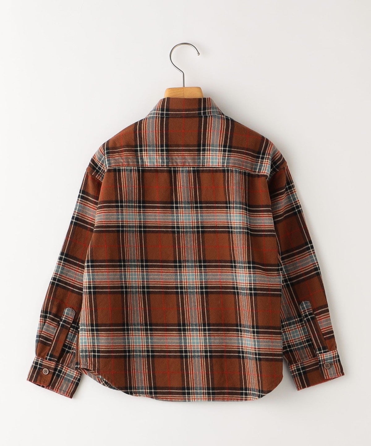 SHIPS KIDS:100〜130cm / ネル チェック ボタンダウン シャツ