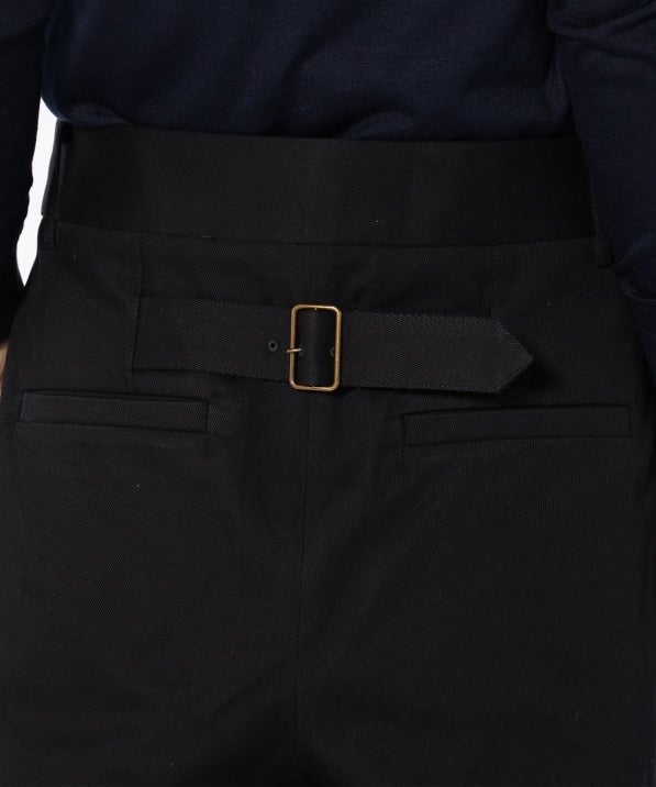 PrimaryNavyLabel:コットンバックベルトワイドパンツ