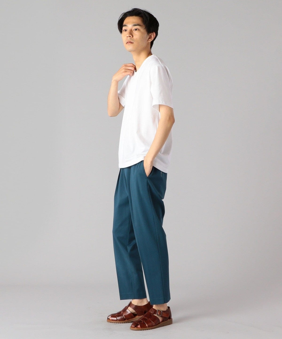 SHIPS: 抗菌・防臭 NANO-FINE(R) コットン Vネック Tシャツ
