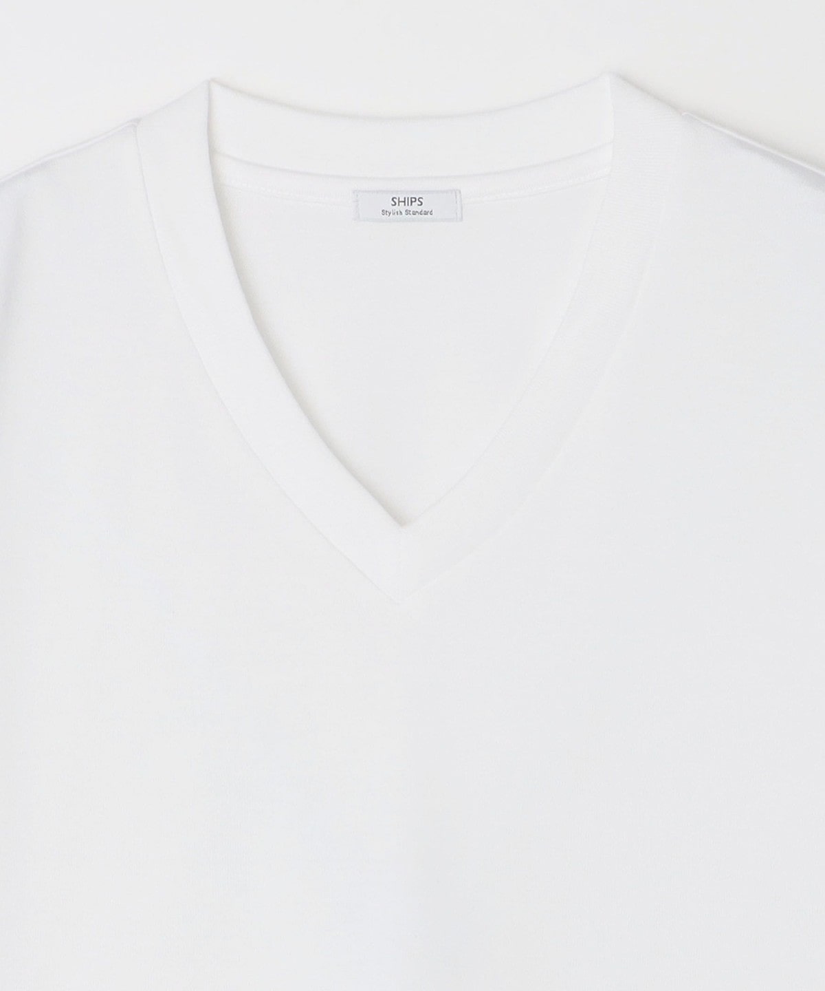 SHIPS: 抗菌・防臭 NANO-FINE(R) コットン Vネック Tシャツ