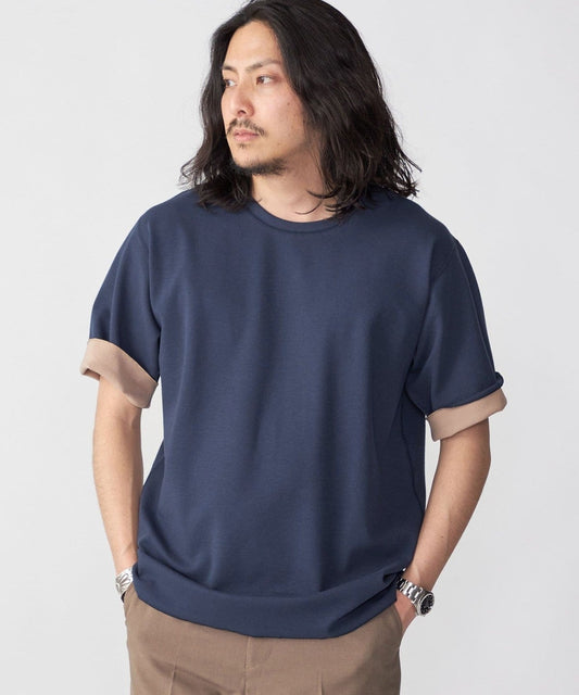 SHIPS: リバーシブル クルーネック Tシャツ