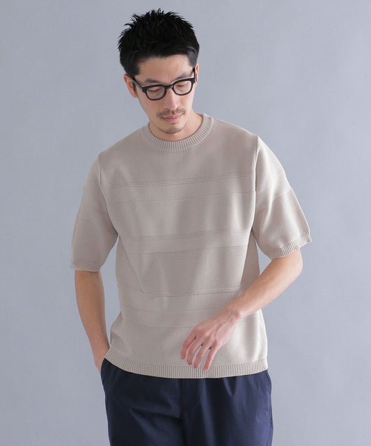 SHIPS: japan quality AMOSSA(R) リンクス ニットTシャツ