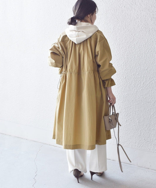 〈手洗い可能〉ドロストコート