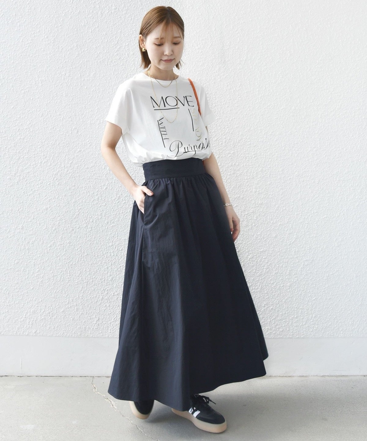 【WEB限定】〈手洗い可能〉バリエーション ロゴ 刺繍 プリントTEE