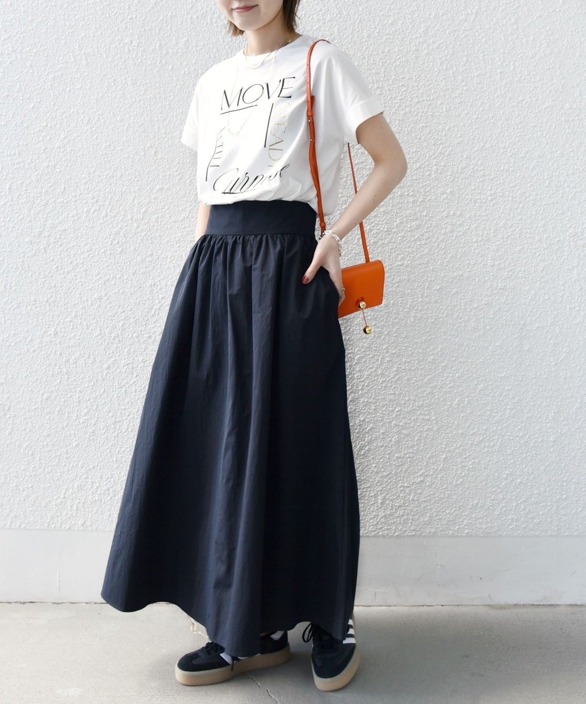 【WEB限定】〈手洗い可能〉バリエーション ロゴ 刺繍 プリントTEE