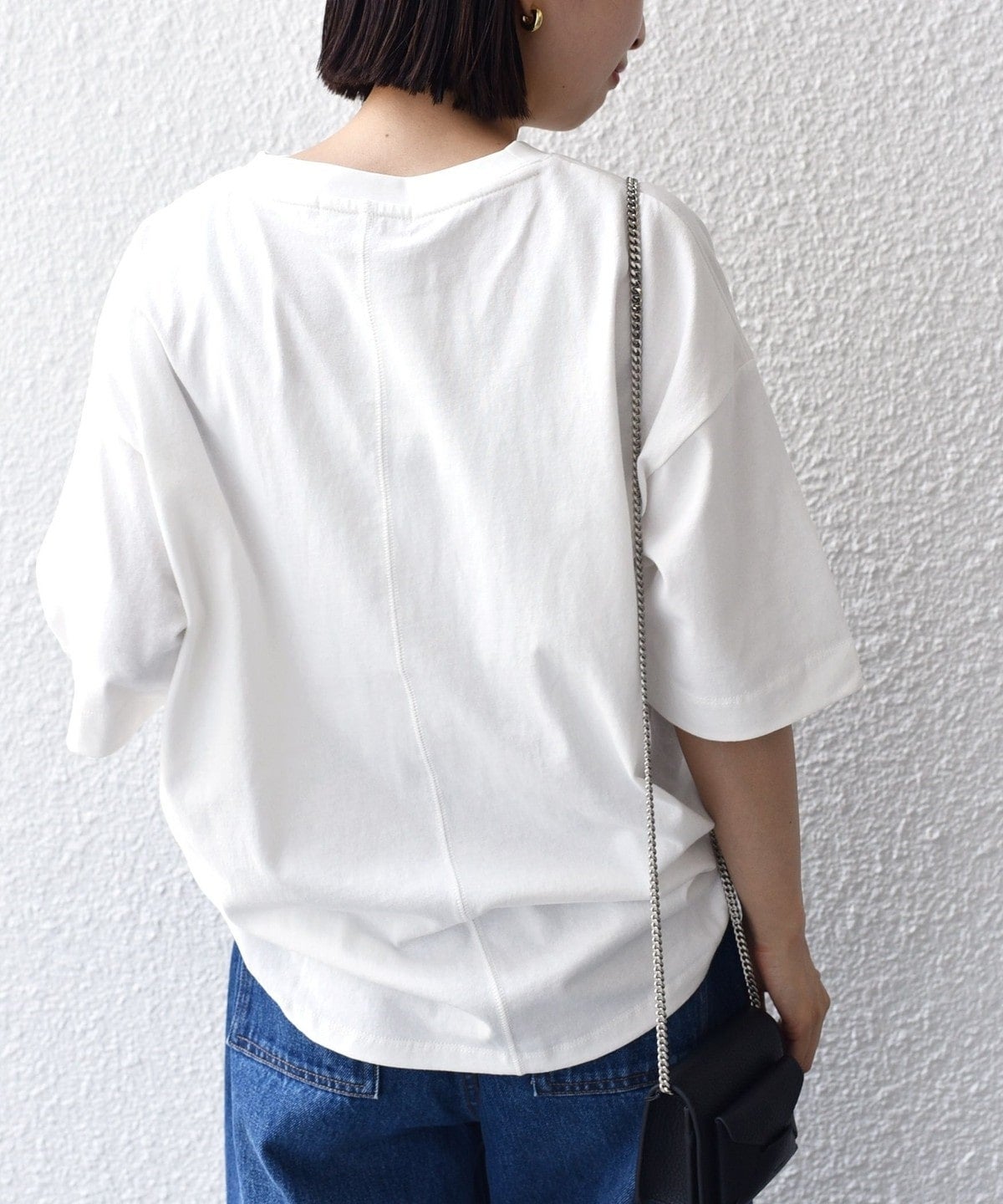 【SHIPS別注】81BRANCA:5分袖 ロゴ TEE 24SS