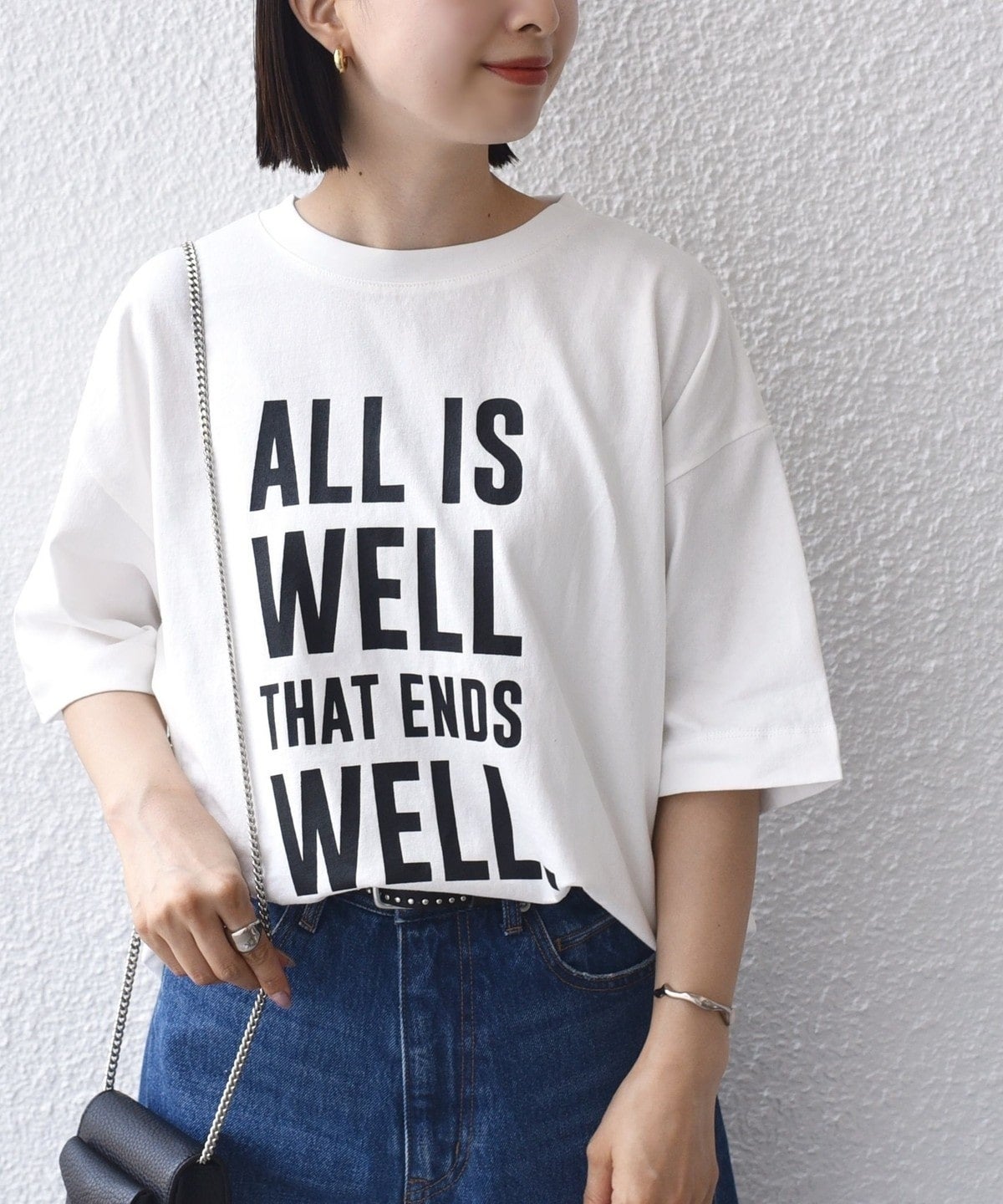 【SHIPS別注】81BRANCA:5分袖 ロゴ TEE 24SS