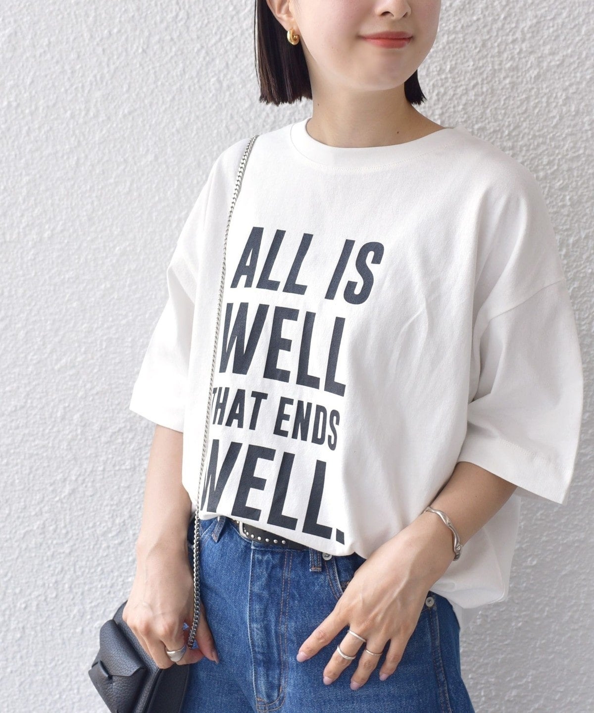 【SHIPS別注】81BRANCA:5分袖 ロゴ TEE 24SS