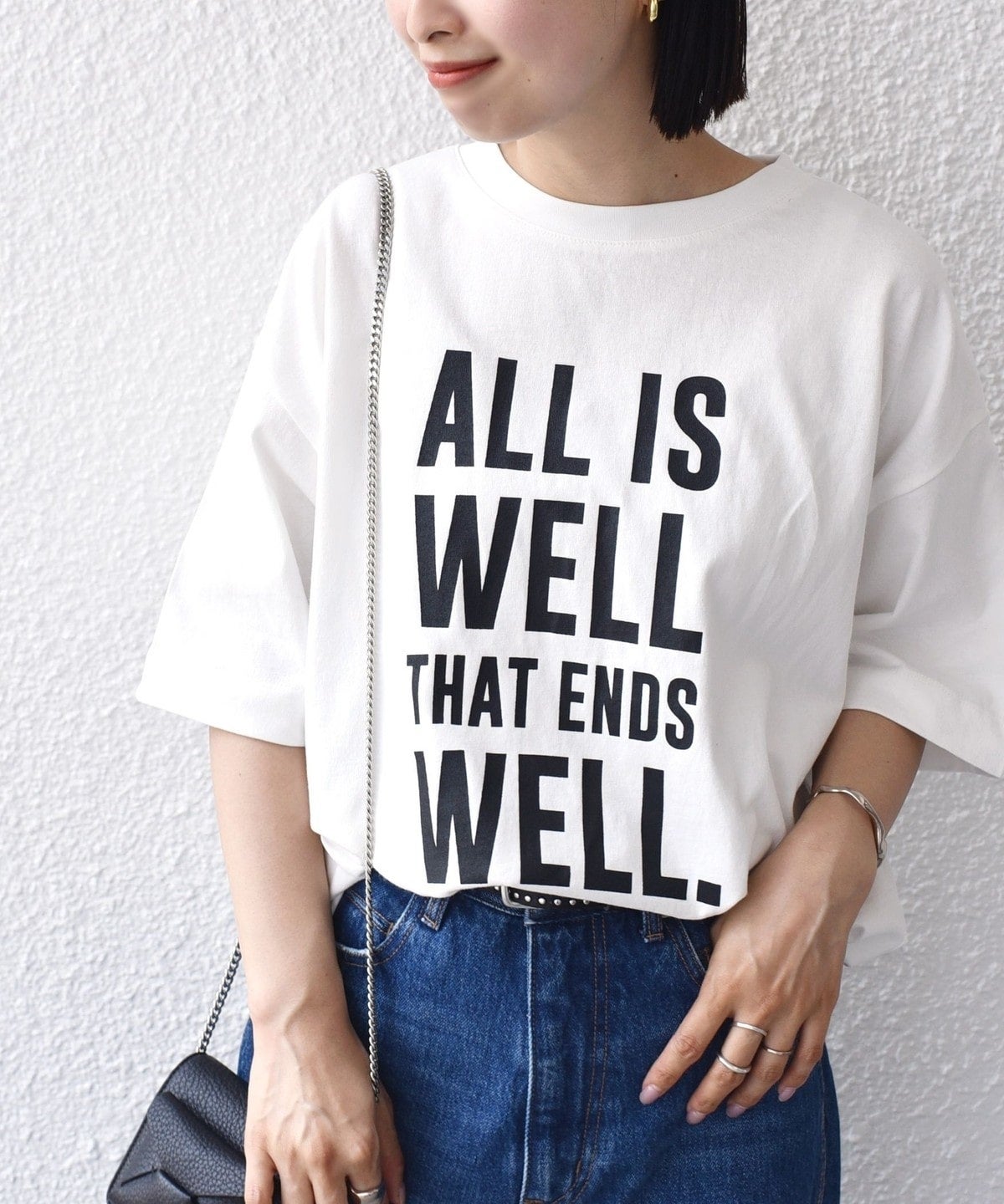 【SHIPS別注】81BRANCA:5分袖 ロゴ TEE 24SS