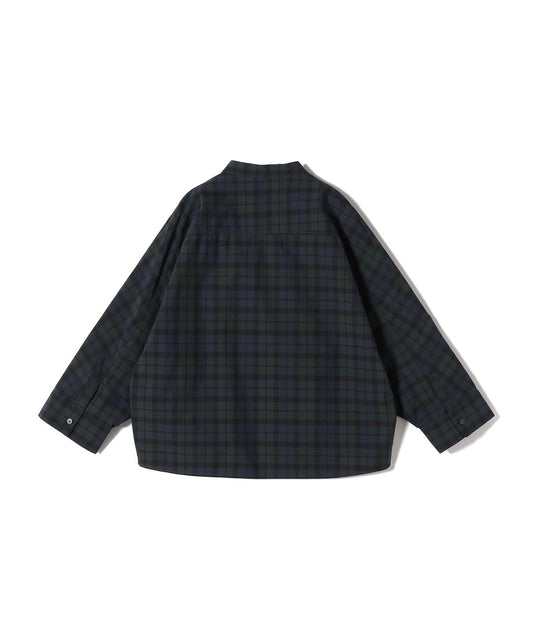 SHIPS Primary Navy Label:〈洗濯機可能〉ブラック ウォッチ シャツ