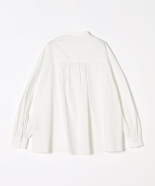 SHIPS any:〈洗濯機可能〉REPREVE スタンドカラー フレア シャツ