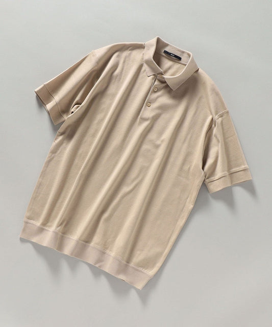 SHIPS: マーセライズド ジャージー リブ ポロシャツ