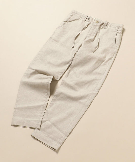 SHIPS: SOLOTEX(R) サフィラン リネン ハイブリッド イージー パンツ 20SS