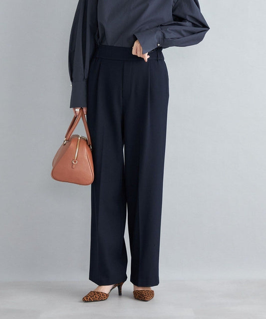 〈手洗い可能〉裏起毛 セミワイドパンツ