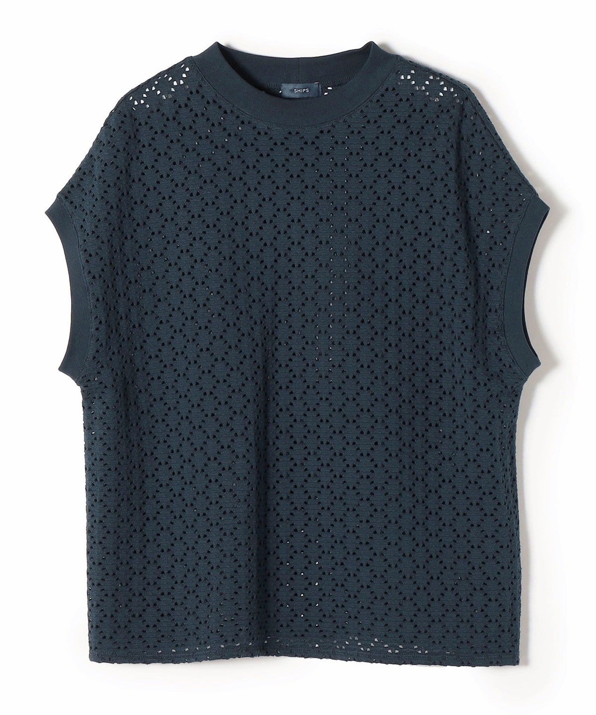 【WEB限定】〈手洗い可能〉アイレット クルーネック プルオーバー