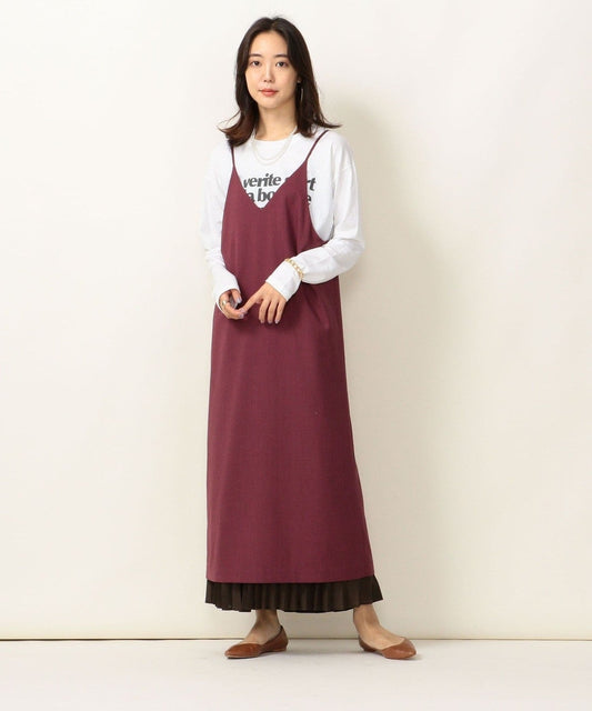 SHIPS any: シンプル キャミワンピース 20FW