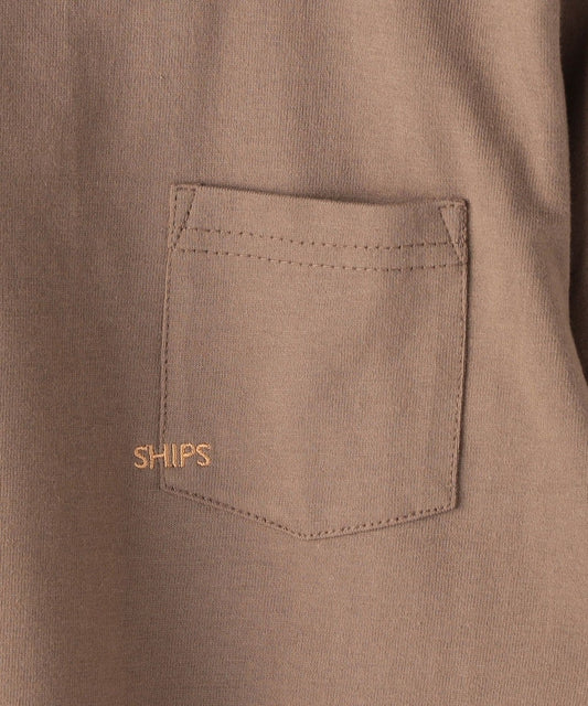 【WEB限定】SHIPS KIDS:100〜160cm / <家族おそろい>SHIPS マイクロロゴ ロングスリーブ TEE