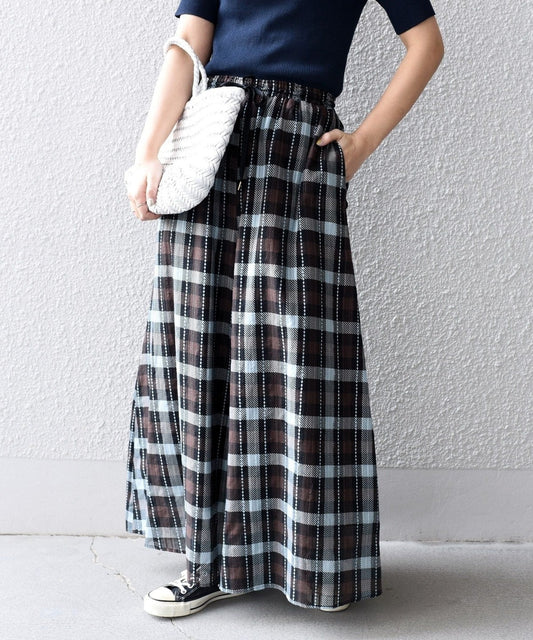 【SHIPS別注】〈手洗い可能〉UHURUプリントワイドパンツ