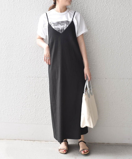 SHIPS any:リネンミックス キャミワンピース