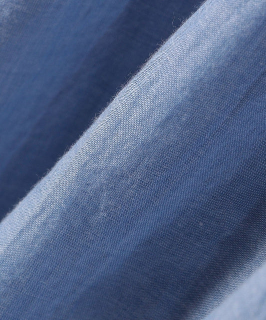 Fanaka:〈手洗い可能〉バック スリット ドルマン ロング シャツ ワンピース