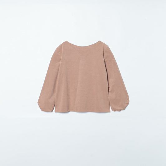 SHIPS:FAKE SUEDE PUFF/SL BL